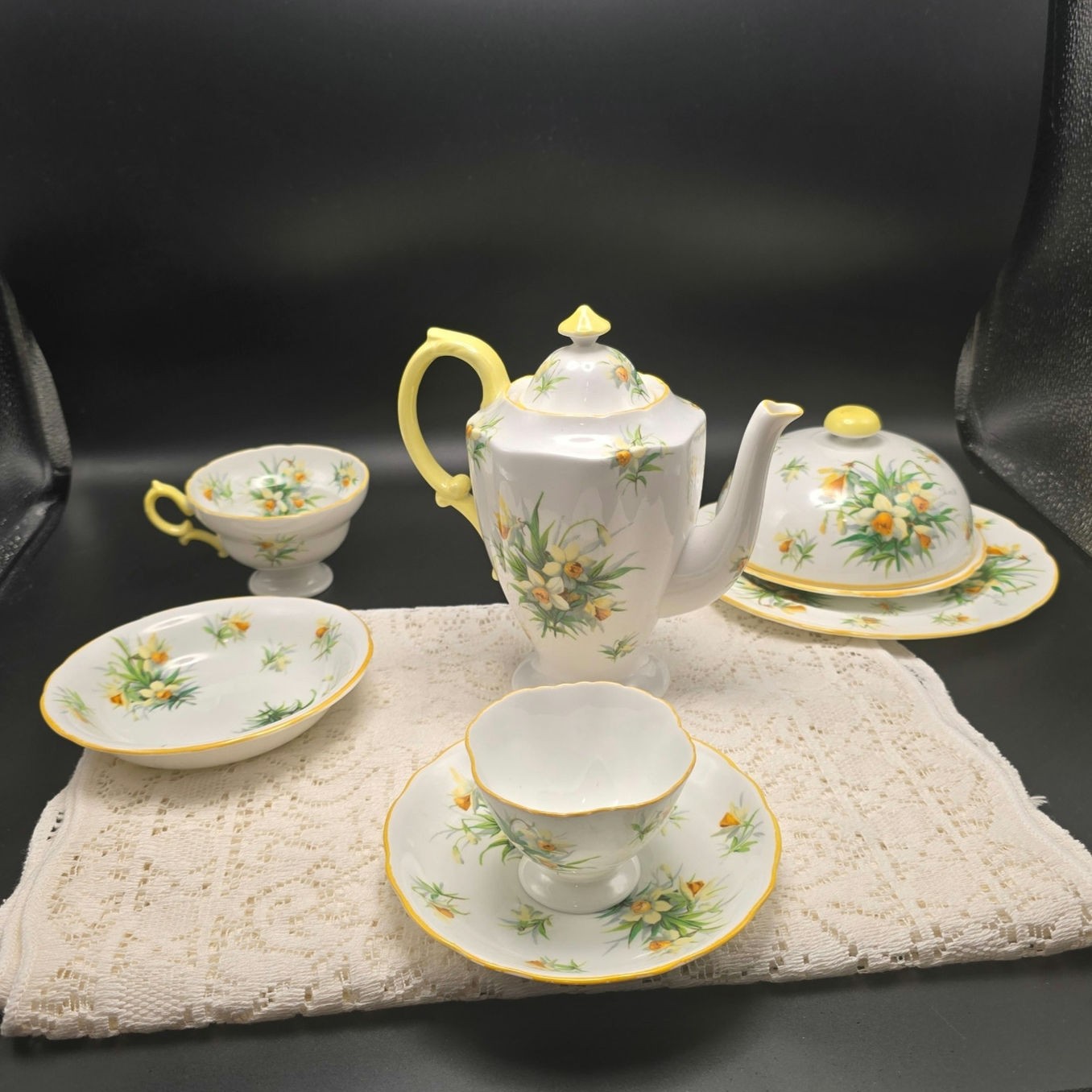 Vintage Hammersley & Co 7 Piece Tea Set Porcelain