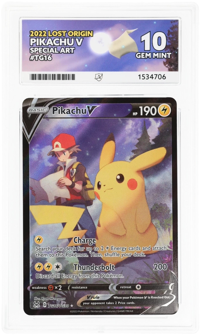 ACE 10 Pikachu V TG16/TG30 Lost Origin Gem Mint Pokemon