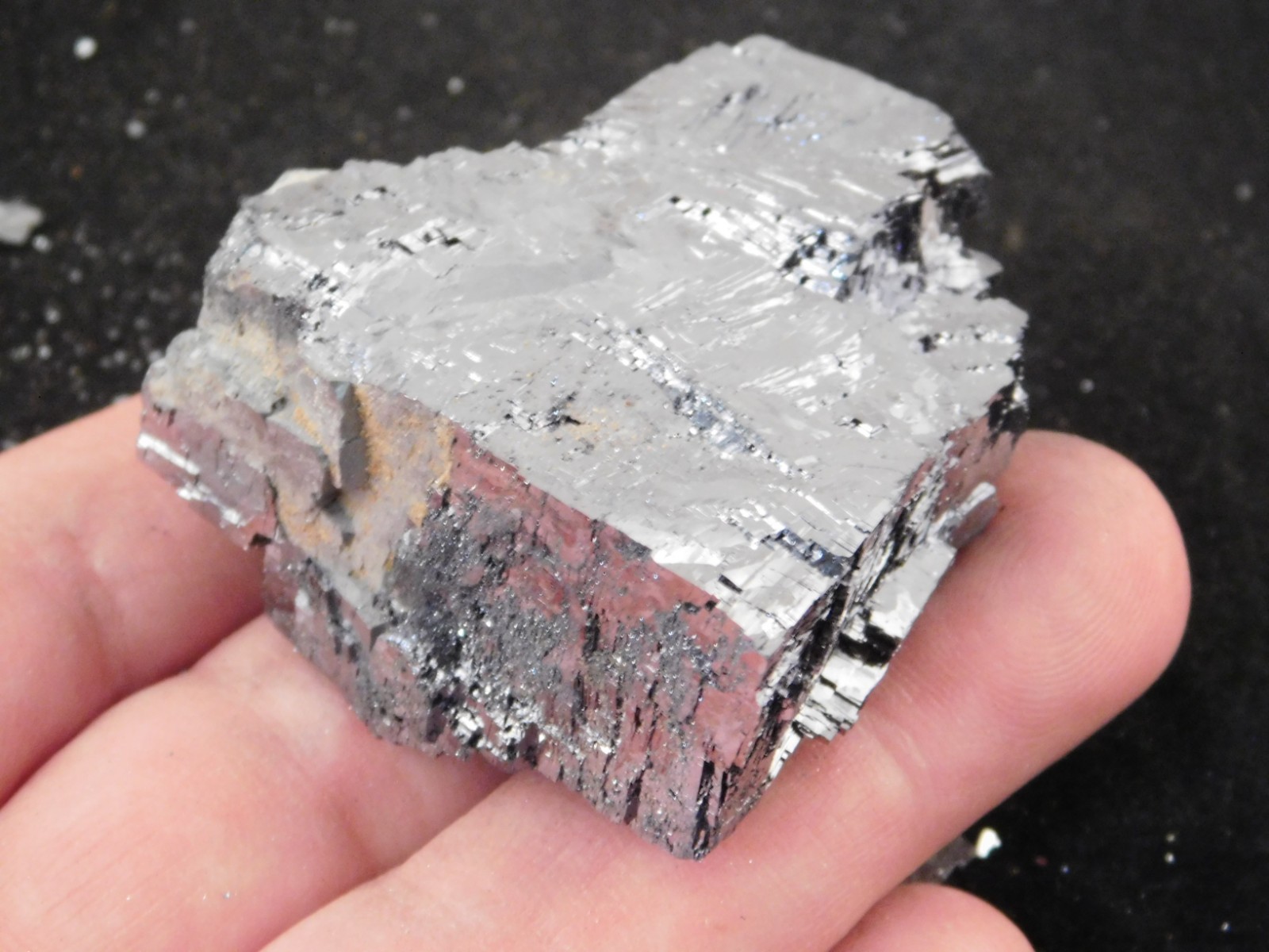 Super Shiny Stepped GALENA Crystal 100% Natural Missouri 198gr