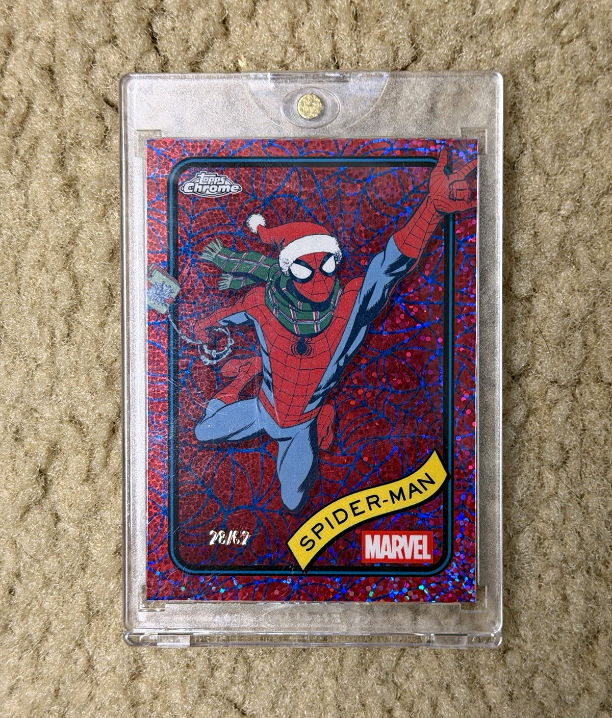 Topps 2025 Topps Chrome Marvel Spider-Man Employee Exclusive Card #101 | 28/62