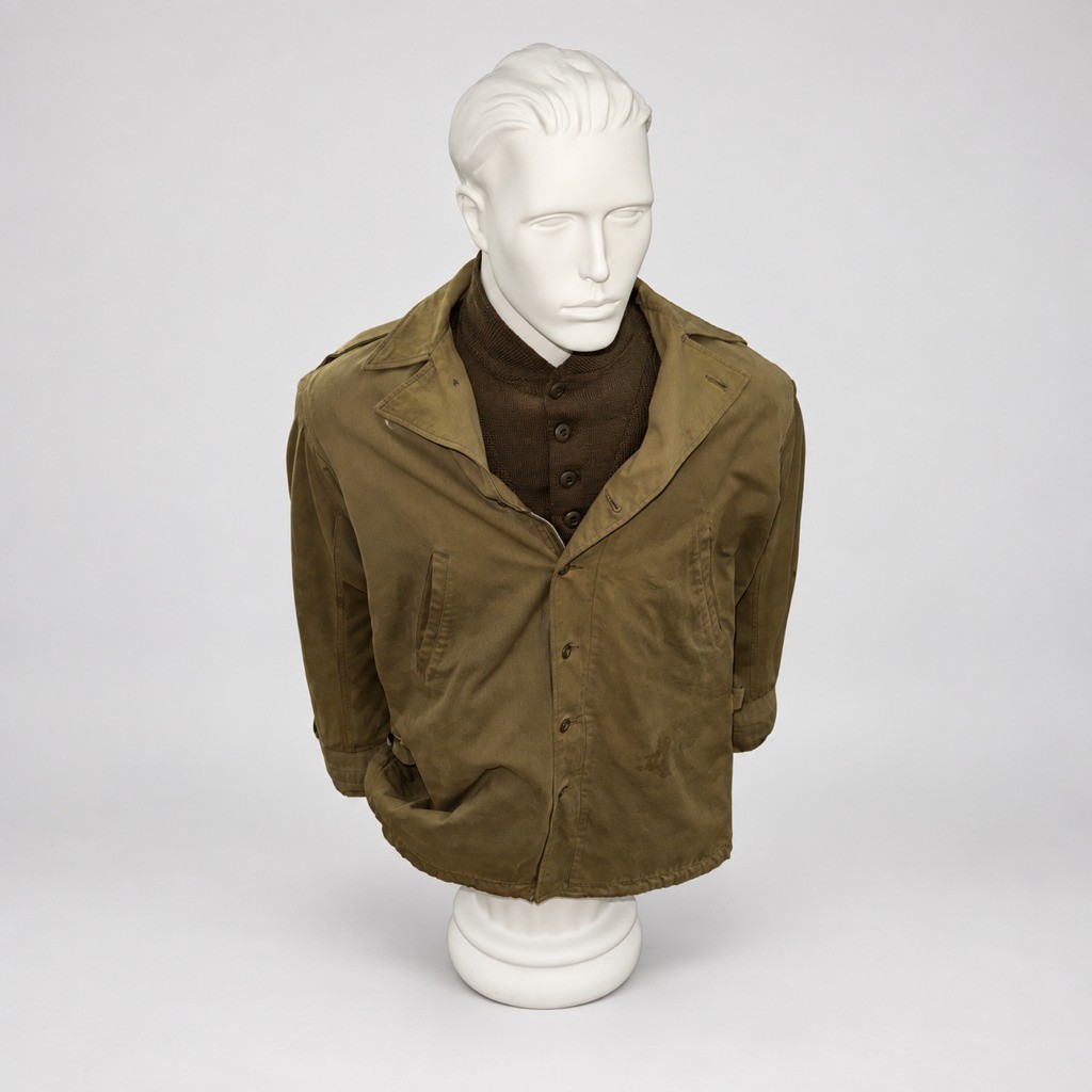 WWII US Army M-1941 Parsons Field Jacket Olive Drab with Brown Wool Jersey