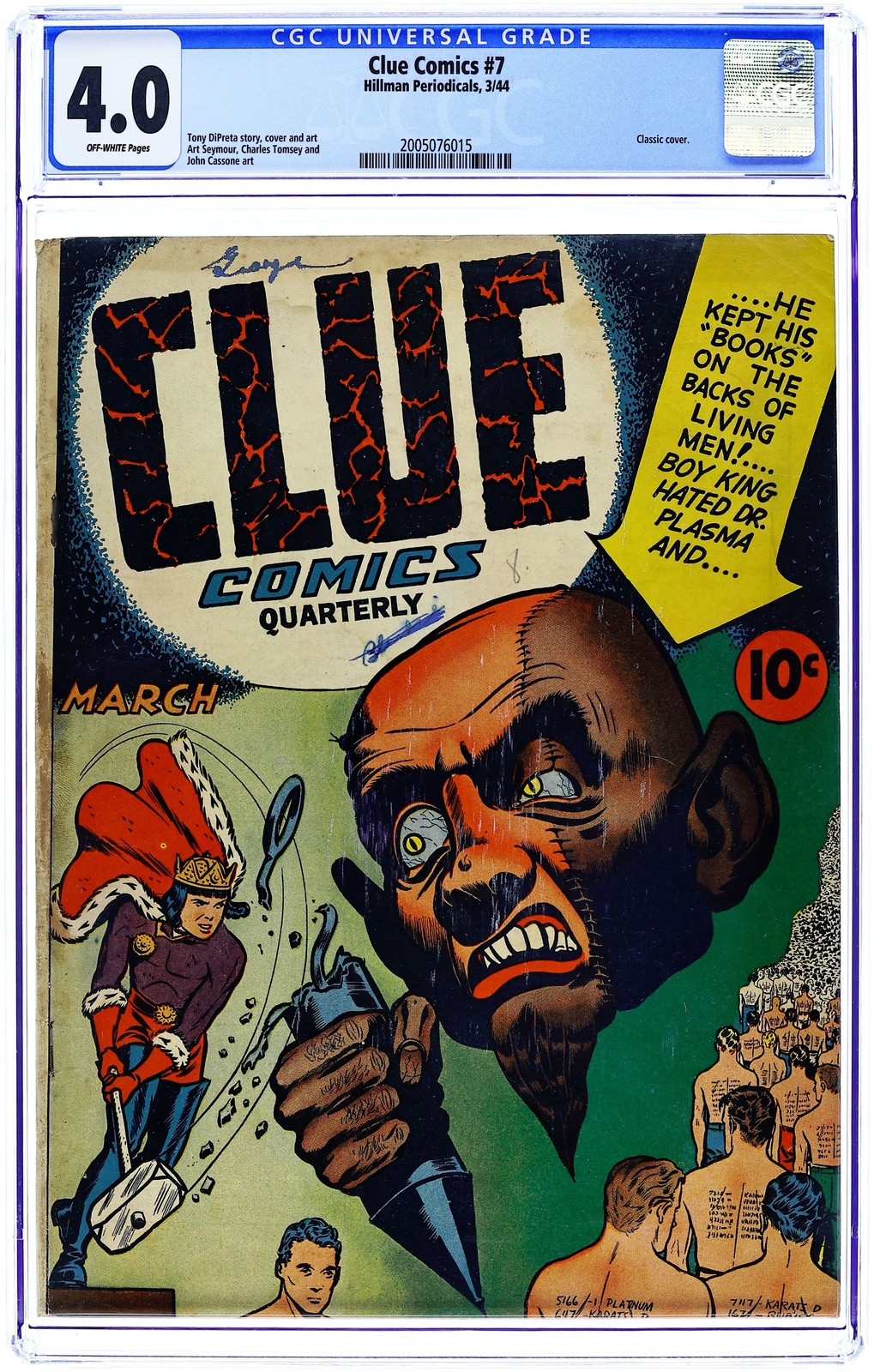 Clue Comics #7 CGC 4.0 1944 2005076015