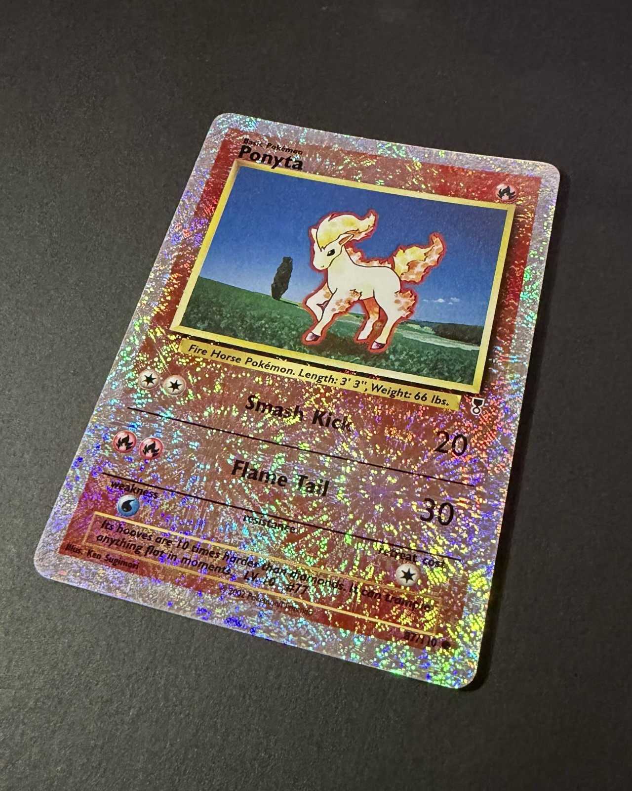 Ponyta 87/110 Shiny Collection Reverse Holo EN LP / EXC Pokemon 2002