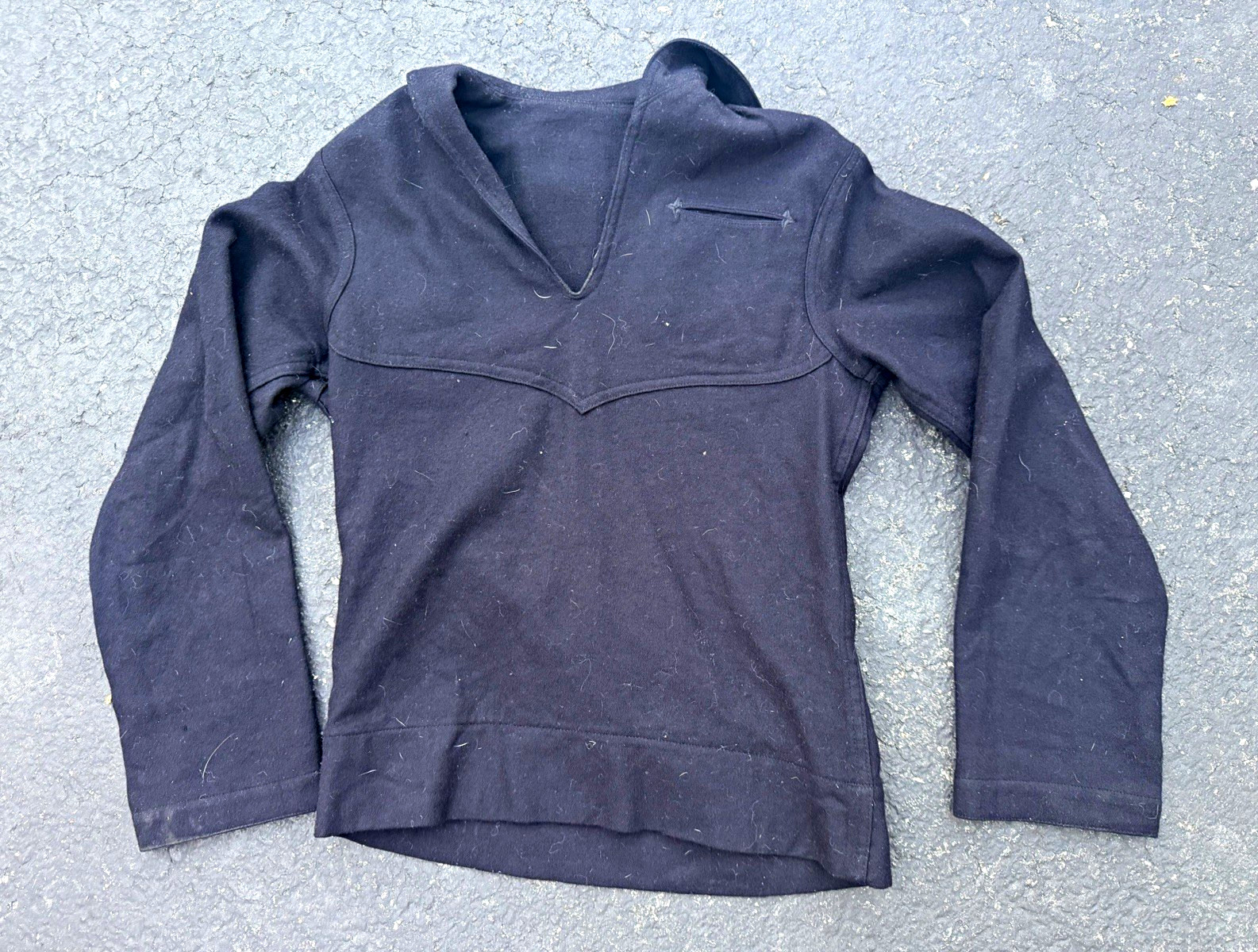WW2 US Navy Wool Pullover Sailor Jumper Militaria Original size 32 chest 