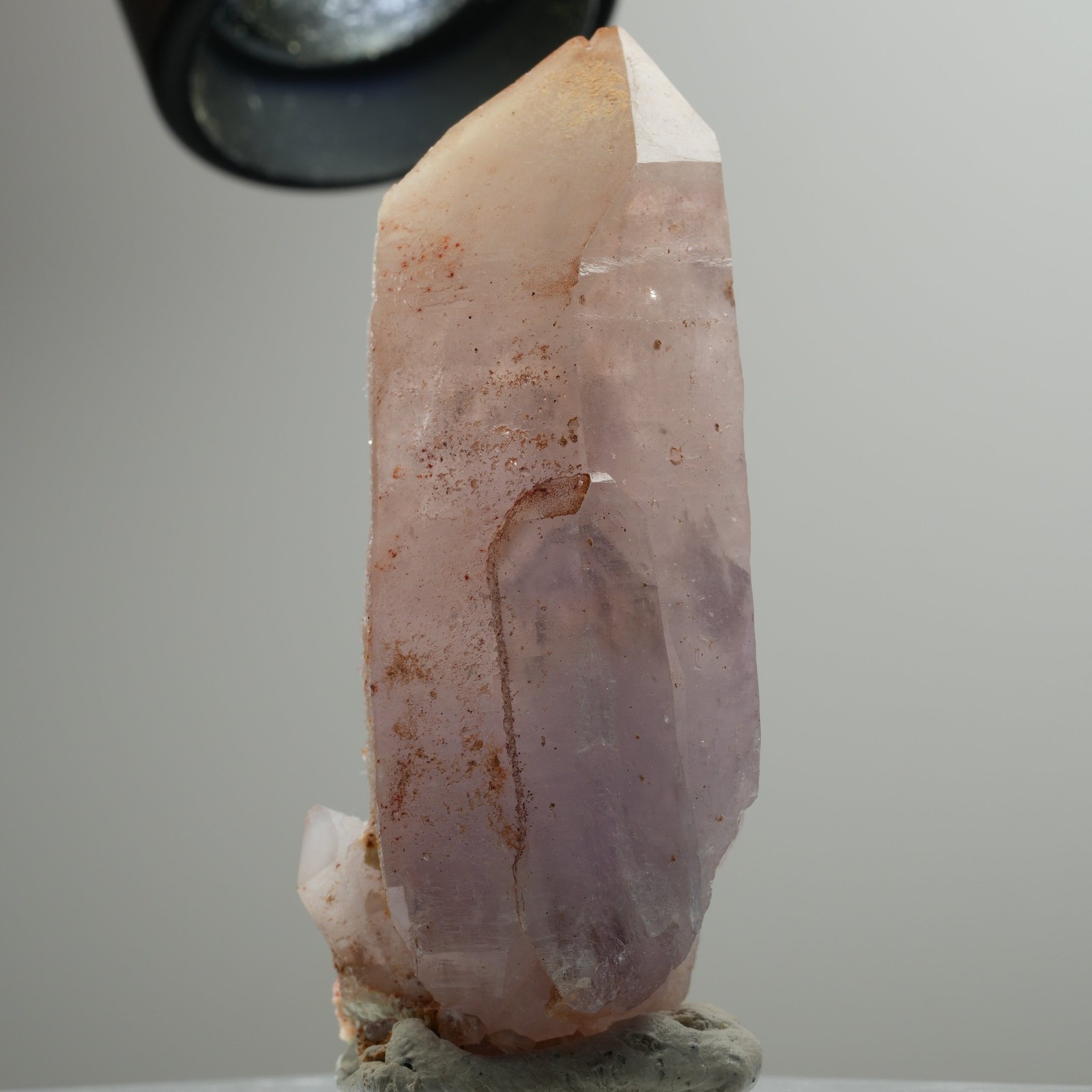 Enhydro Skeleton Phantom Amethyst Point, 1x Blase Brandberg, Namibia 63*31*26mm
