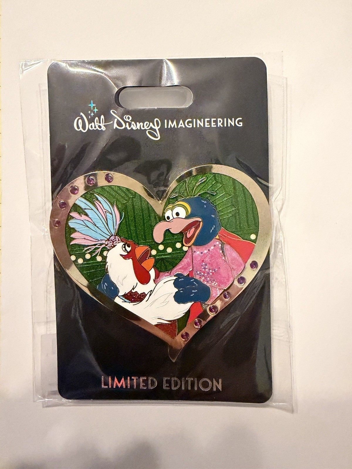 Disney WDI MOG Valentine\'s Gem Hearts Camilla & Gonzo Pin