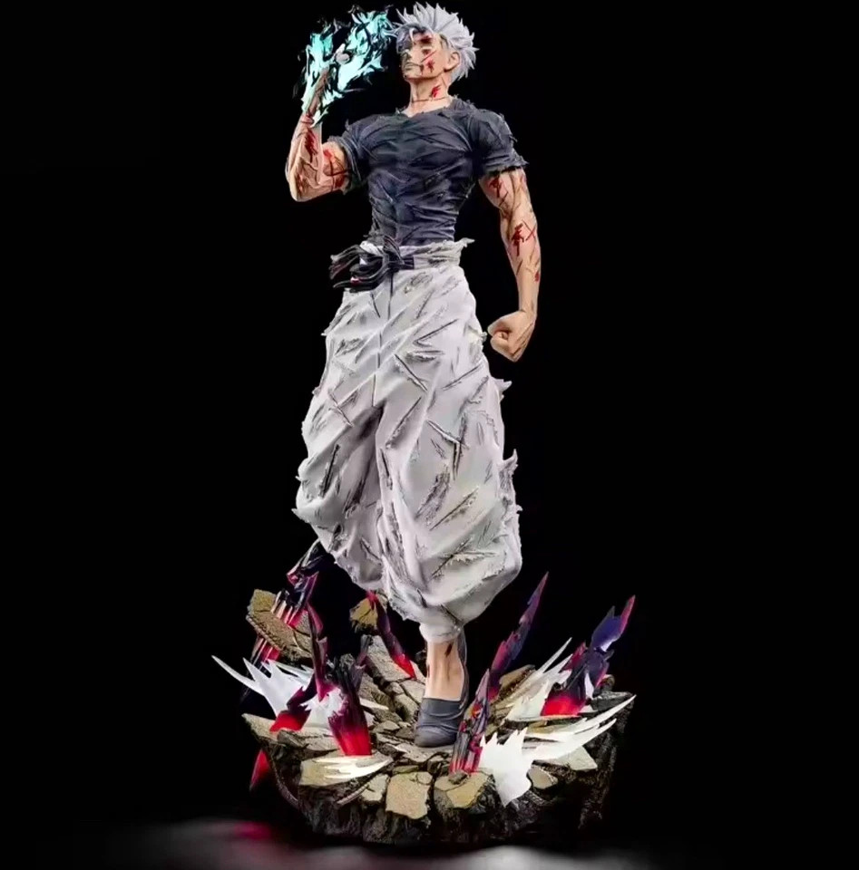 Studio Jujutsu Kaisen Satoru Gojo Figure Battle Damage Ver Resin Model Toy 35cm