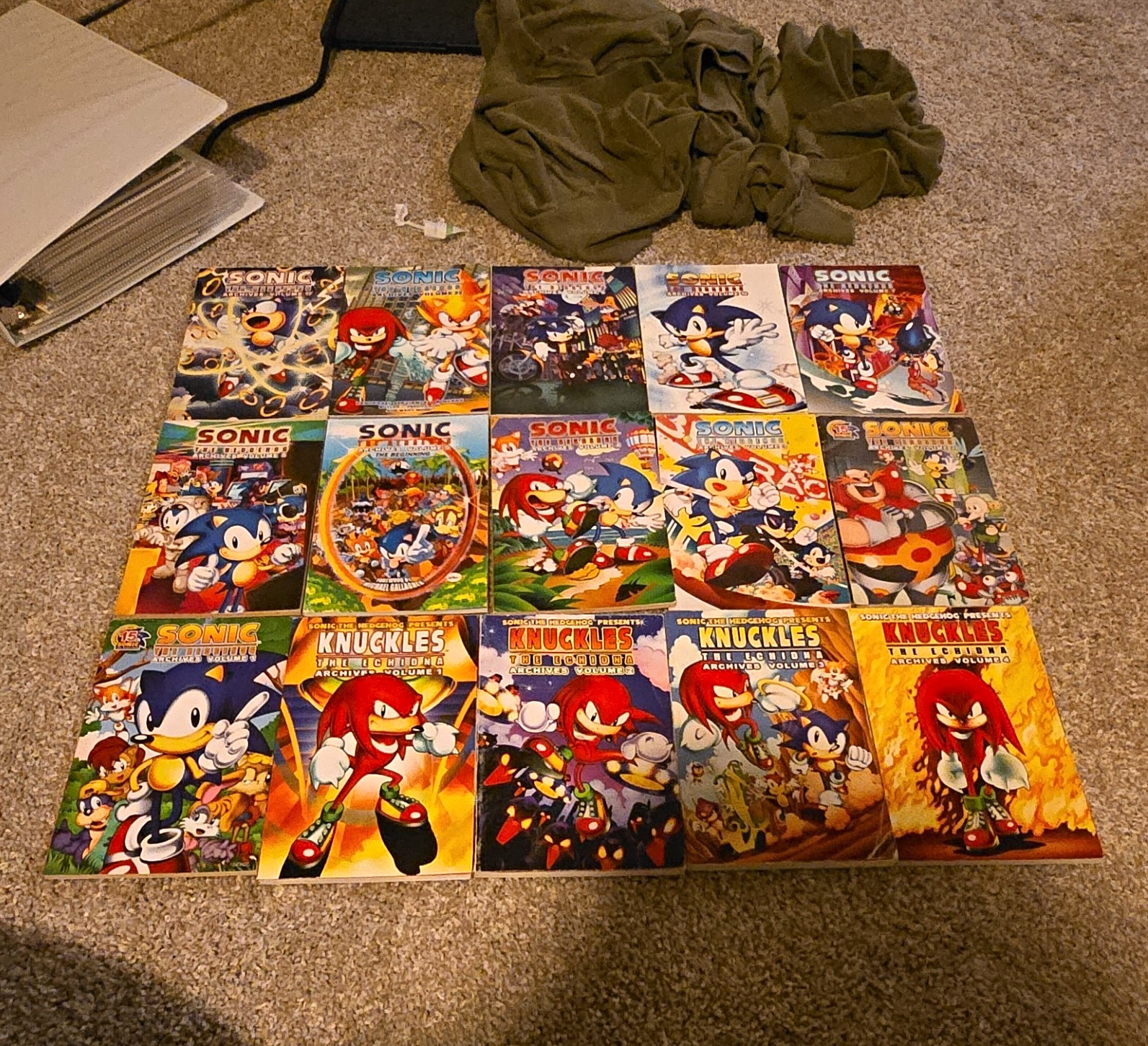 Sonic the Hedgehog Archives Trade Paperback Graphic Novel Lot Sonic Knuckles
