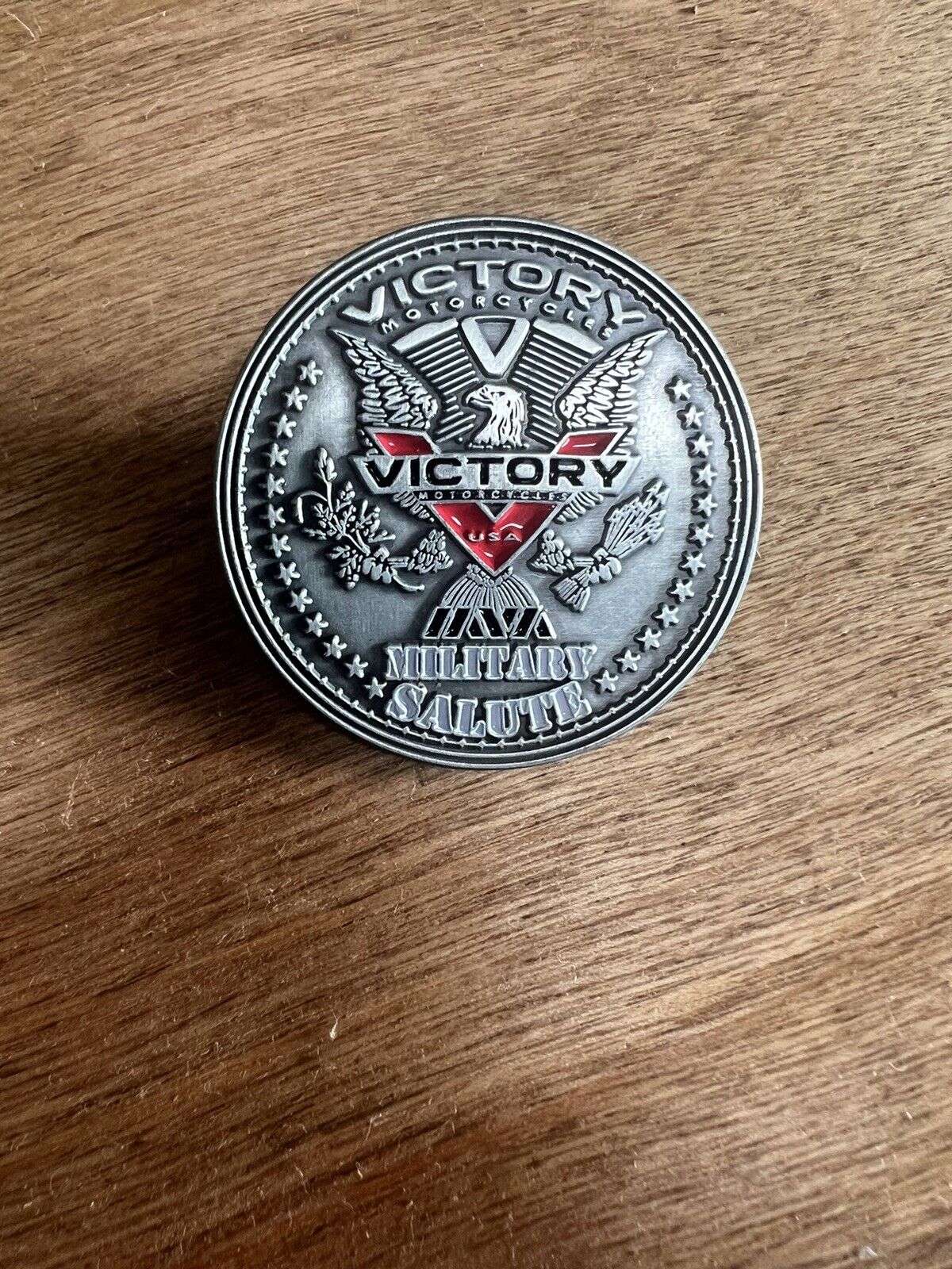 Victory Motorcycles “ Military Salute”  Pin