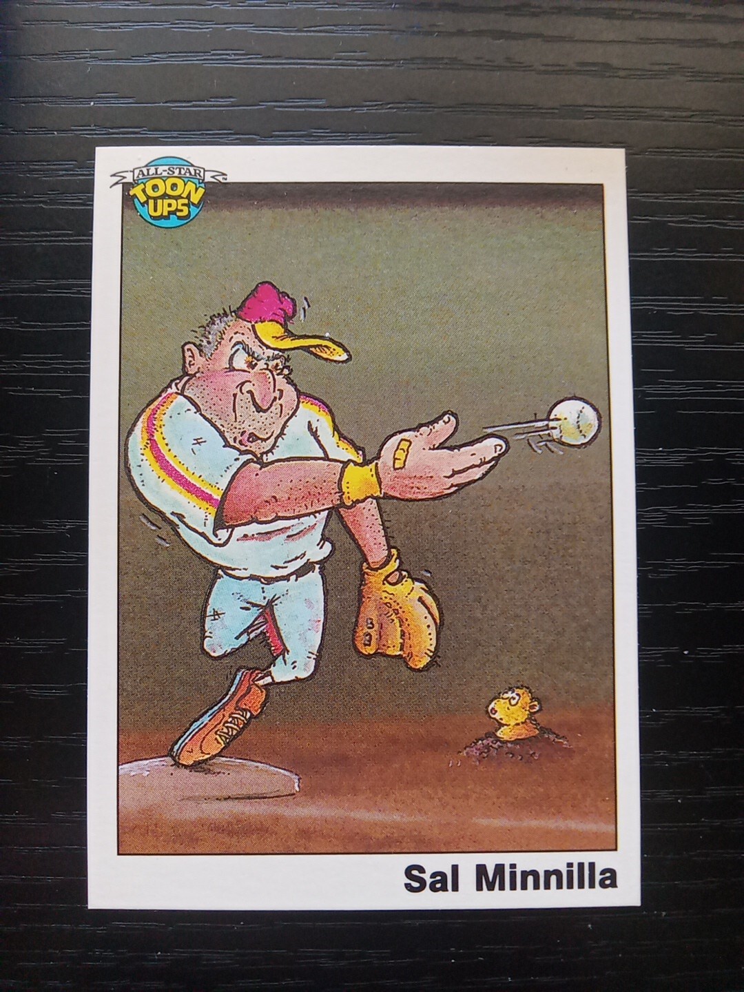 1991 All Star Toon Ups Baseball Series 1 Sal Minnilla Promotional Promo Free Shp