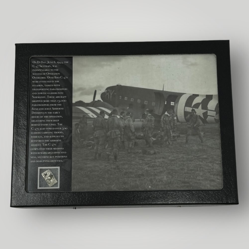 RARE WWII D-Day C-47 Skytrain Aircraft Metal 101st Airborne Division Display
