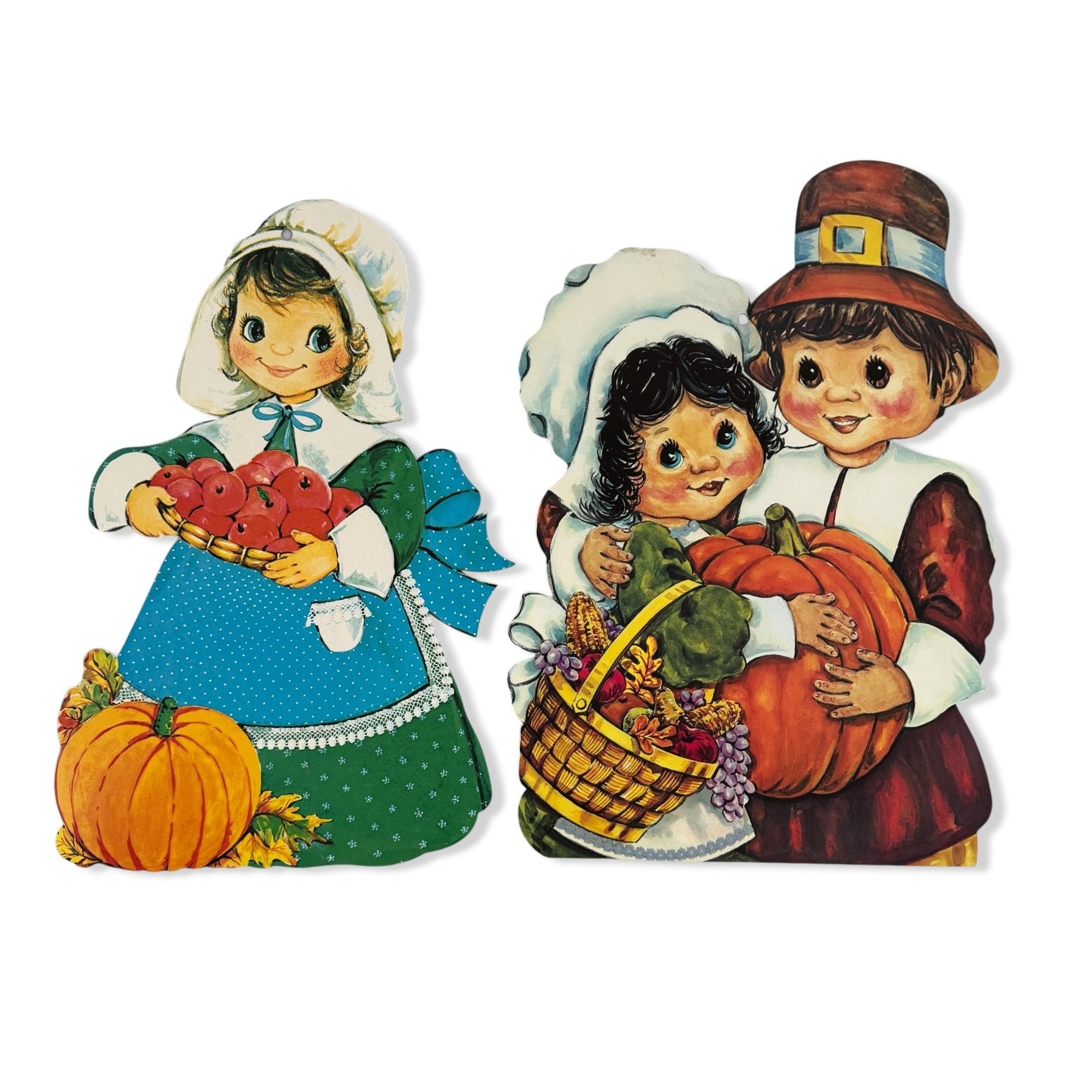 Vintage Pilgrim Die-Cut Wall Decor Set 14.5\