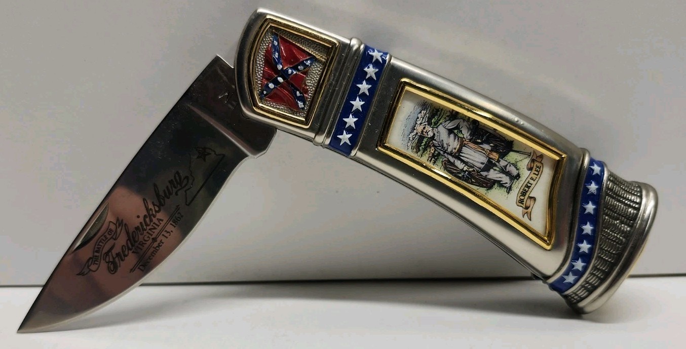 Franklin Mint Robert E Lee Battle of Fredericksburg Civil War Collector Knife