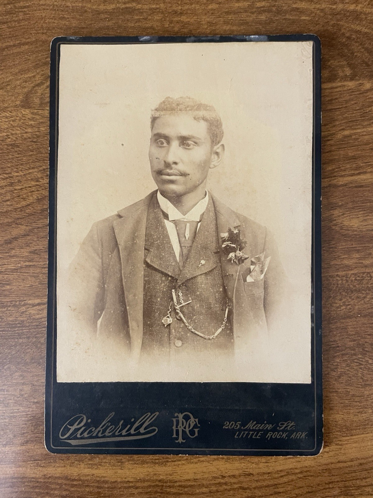 RARE African American Black History Antique Cabinet Card Pickerill LittleRock AR