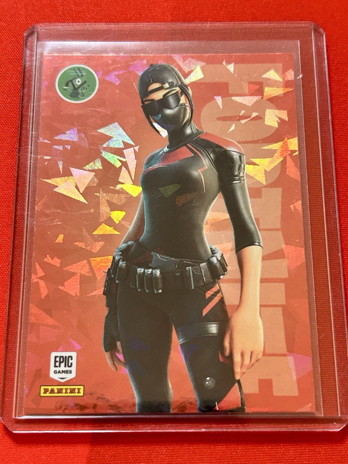 Scarlet Commander - 2021 Panini Fortnite Series III #17 Cracked Ice USA Print
