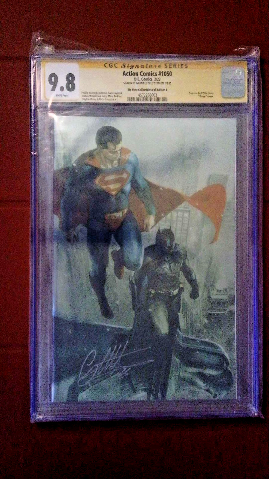 Action Comics #1050 Dell\'Otto Cover Signed (CGC 9.8) 2023 Megacon BTC