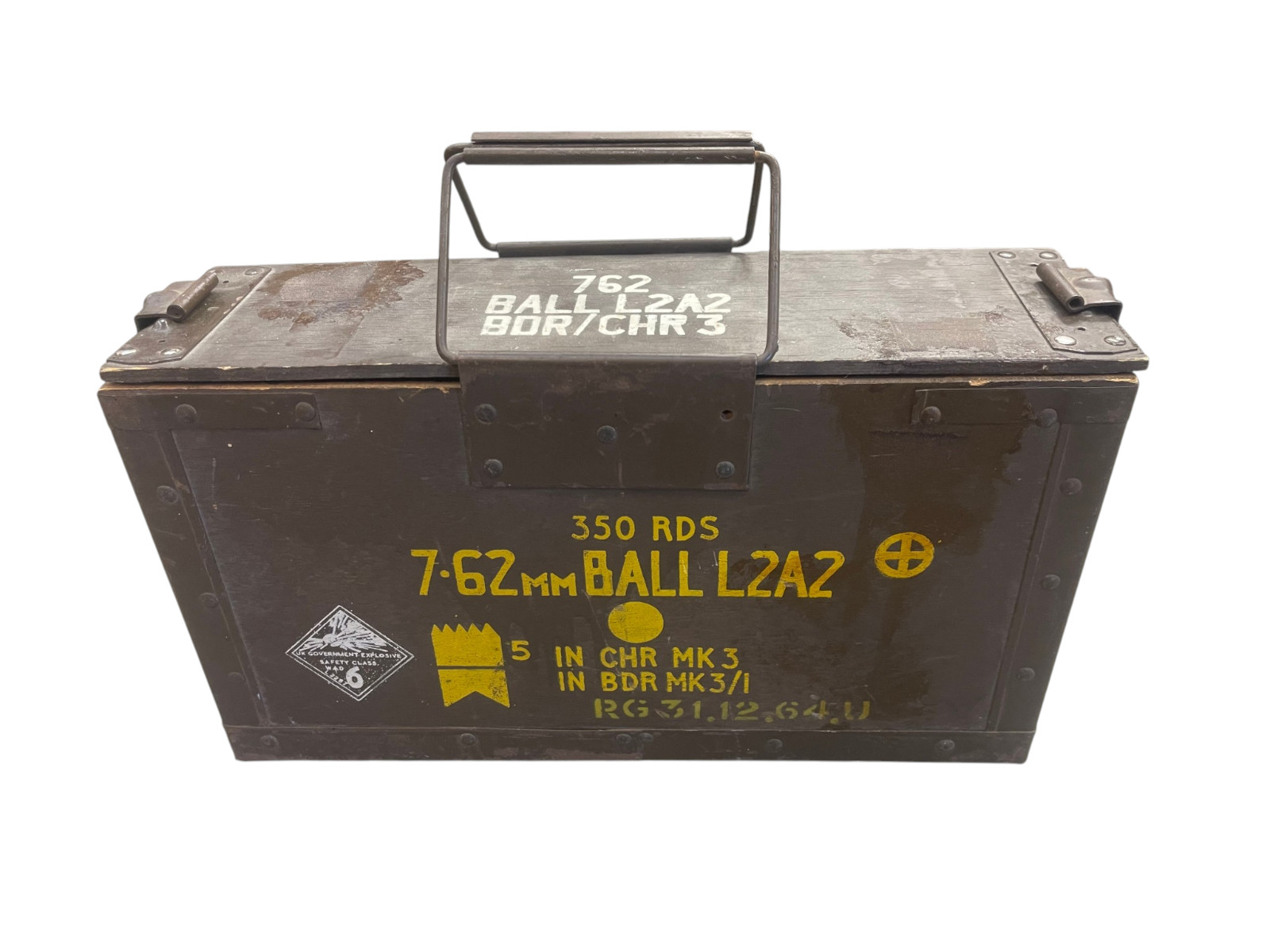 Vintage British 7.62 Ammunition box