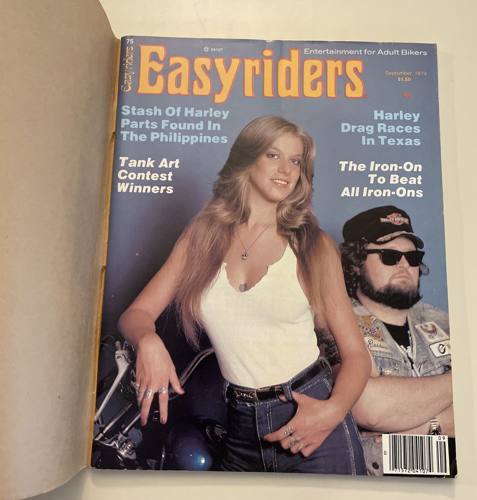 Easyriders Magazine September 1979 Vintage Dave Mann w/Iron-On No. 75