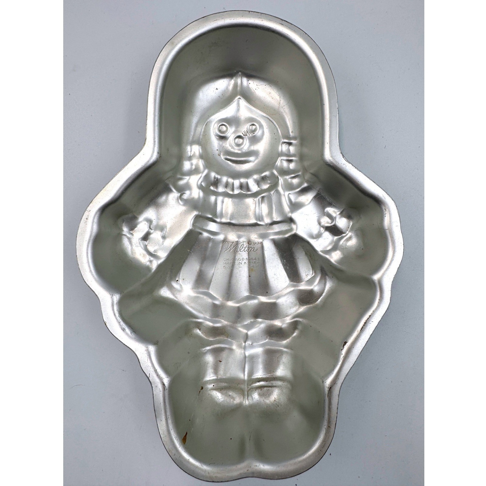 Vintage Wilton Raggedy Ann Cake Pan 1975 Aluminum Novelty Baking Mold 508-450