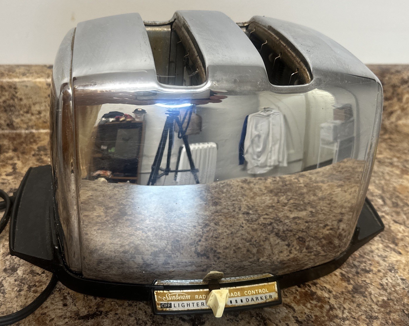 VTG Sunbeam Radiant Shade Toaster Model AT-W Chrome READ DESCRIPTION Repair