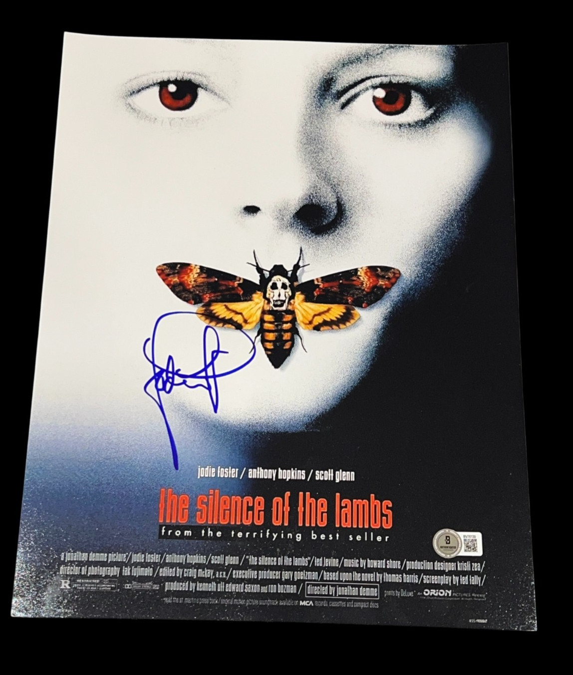 JODIE FOSTER SIGNED AUTOGRAPH 11x14 PHOTO SILENCE OF THE LAMB BECKETT BAS COA E