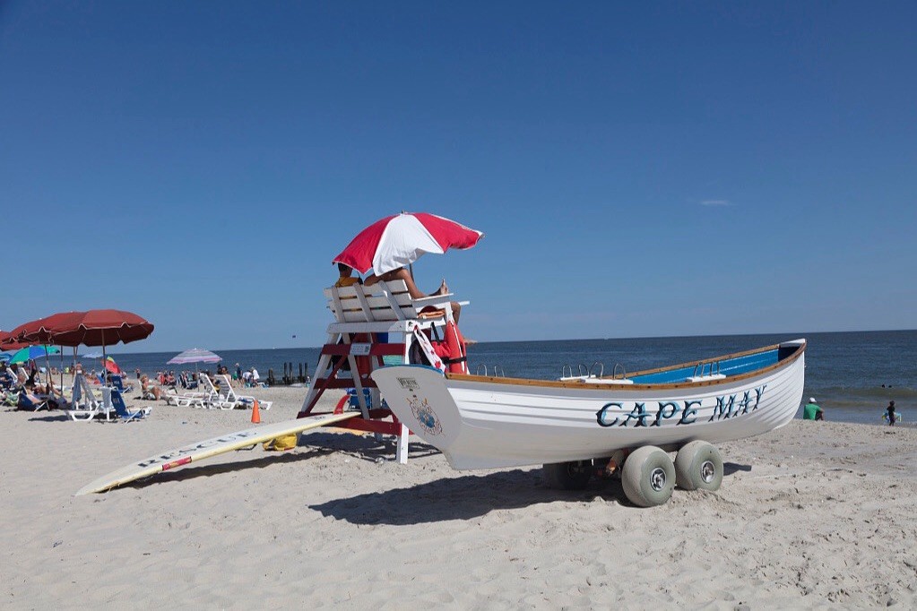 NJ Beach Patrol Lifeguard Stand Bow Cape May 4x6 Lustre Photo Paper