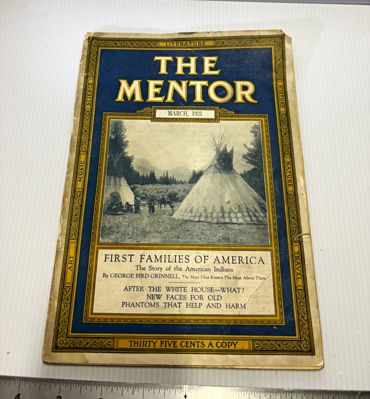 The Mentor Magazine March 1921 First Families of America Illustrated Grinnell