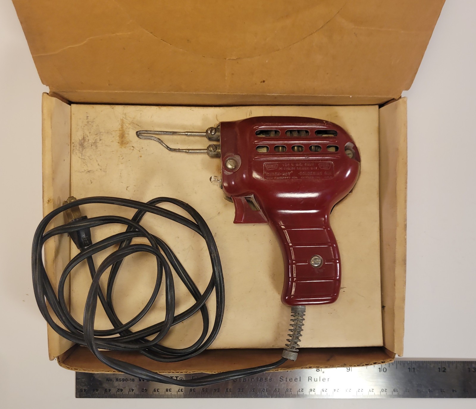 Vintage WEN Model 199 Soldering Gun in box -Lot -Rare 1950s Catalog Flyer -Works Vintage WEN Model 199 Soldering Gun in box -Lot -Rare 1950s Catalog Flyer -Works