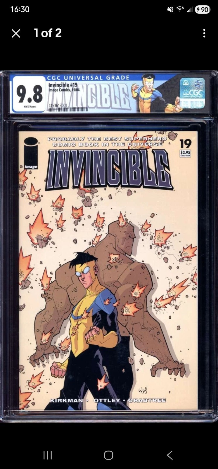 INVINCIBLE #19 CGC 9.8 WHITE PAGES // FOUR 1ST APPEARANCES 2004
