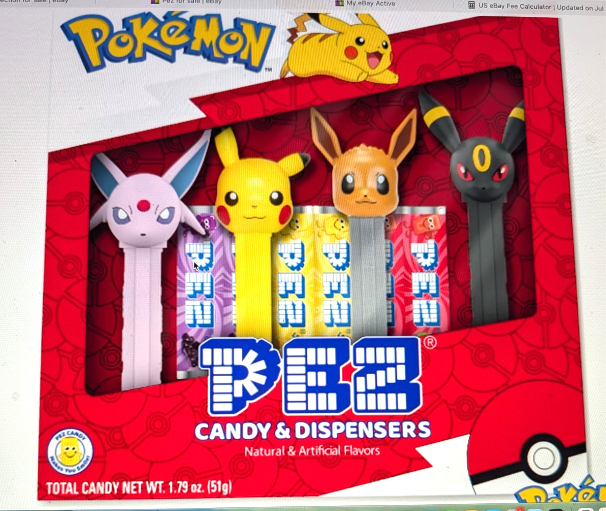 PEZ Pokémon Gift Set (Espeon, Pikachu, Eevee, and Umbreon) Released 2026