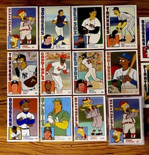THE SIMPSONS Homer At The Bat ACEO Custom Baseball Card Set Springfield Softball picture