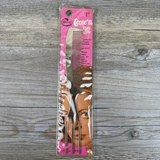 VTG NOS Goody Tease’N Lift Anodized Polished Aluminum Antistatic Parting Comb picture