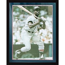 Hank Aaron Autographed Atlanta Braves 1968 Vintage SI Deluxe Framed Large Poster picture