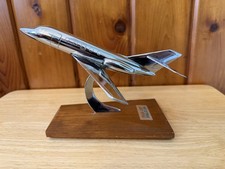 Pan AM FALCON Fan Jet Chrome Desk Model Airplane 1960s Aviation picture