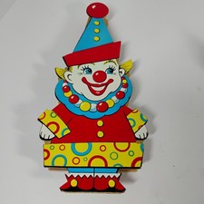 Vintage 1950s Bambi's Candies Die-Cut Circus Clown Candy Box Container picture