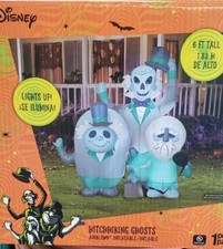Gemmy 6ft  Disney's Haunted Mansion Hitchhiking Ghost Halloween Inflatable picture
