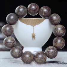 18mm Vietnam Wild Agarwood Bracelet Malas Meditation Agilawood Prayer Beads 惠安沉香 picture