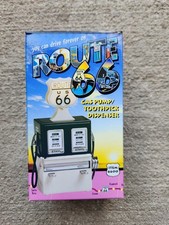 Vintage 1997 Route 66 Light-Up Gas Pump Toothpick Dispenser Rare Diner Décor NEW picture