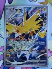 Zapdos 133/128 30th Celebration Illustration Rare Pokémon TCG English NM picture