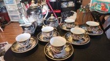 Vintage Dragon Ware Tea Set Serves  6 Made In Japan Beautiful No Chips Or Cracks picture
