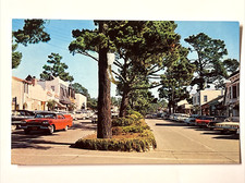 Carmel By the Sea California~Ocean Avenue~Vintage Postcard 3879 picture