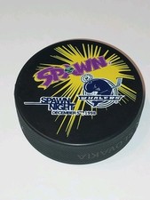 Rare Vintage Spawn Night Hockey Puck. Dec 5, 1998. Todd McFarlane. Image Comics picture