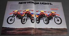 1984 Print Ad Honda Lights Motorcycle Dirt Bike XR500R XR350R XR250R Ride  art picture