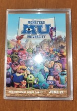 Monsters Univ. 2013 Projectionist Scare Cards Set of 10, Movie Mylar, 3D glasses picture
