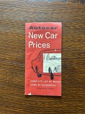 1964 Autocar New Car Prices Booklet UK Price Guide Vintage Automotive Reference picture
