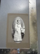 Studio Mount Sepia Cabinet Card - Woman Portrait picture