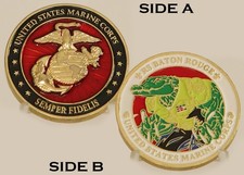 USMC RS Baton Rouge Semper Fidelis Challenge Coin 3#A picture