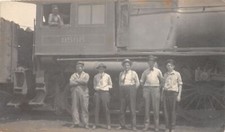 J32/ Interesting RPPC Postcard c1910 Railroad Crew Engineer Occupational 291 picture