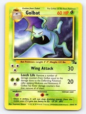 Golbat 34/62 Uncommon Fossil Pokemon Unlimited Heavily Played picture