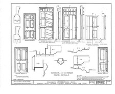 Hendrick Hendrickson House Everett New Jersey 1930s HABS door details picture